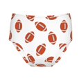 100 Cotton Girls Underwear, American football white cute Soft Toddler Teen Undies, Breathable