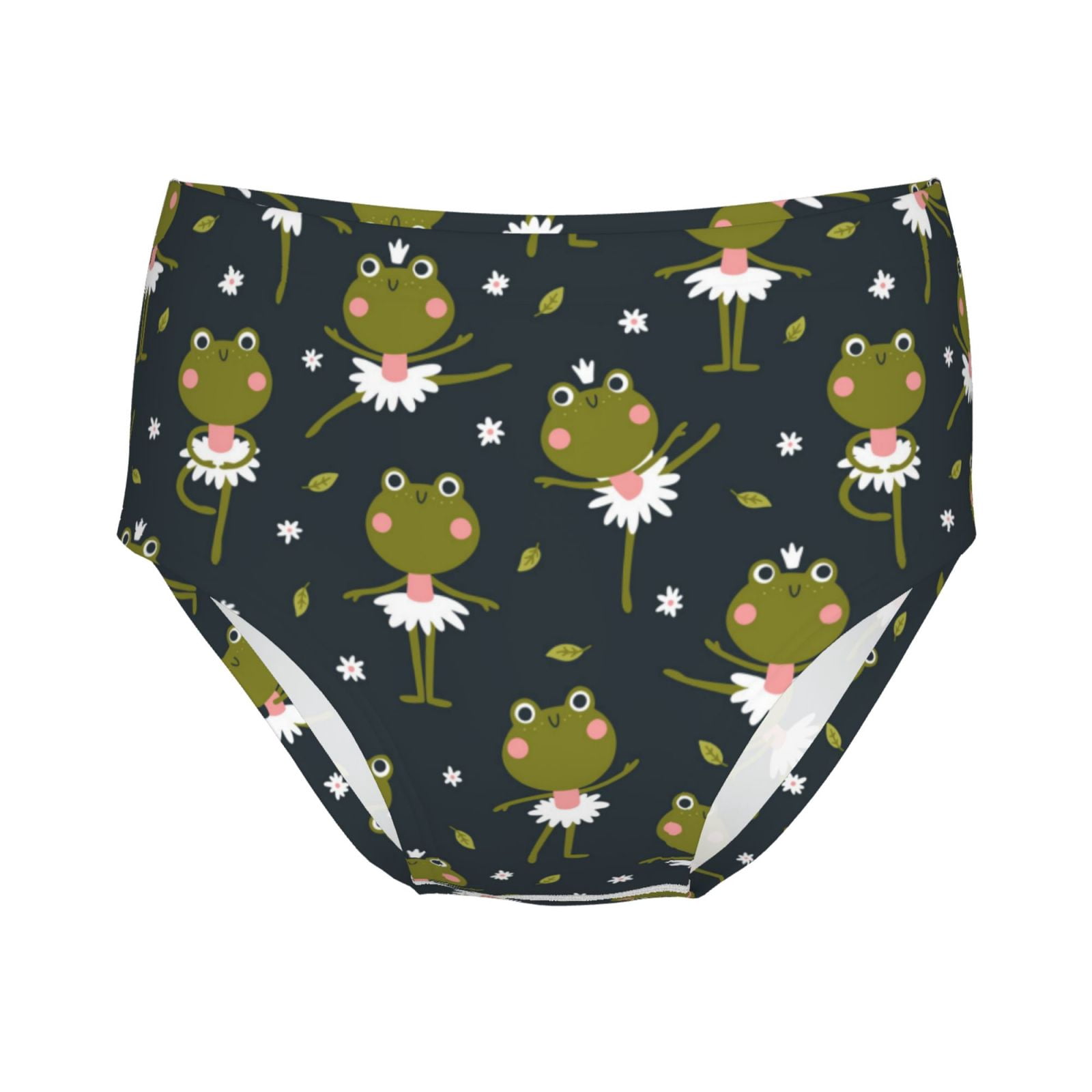 100 Cotton Girls Underwear, Ballerina Frogs Soft Toddler Teen Undies