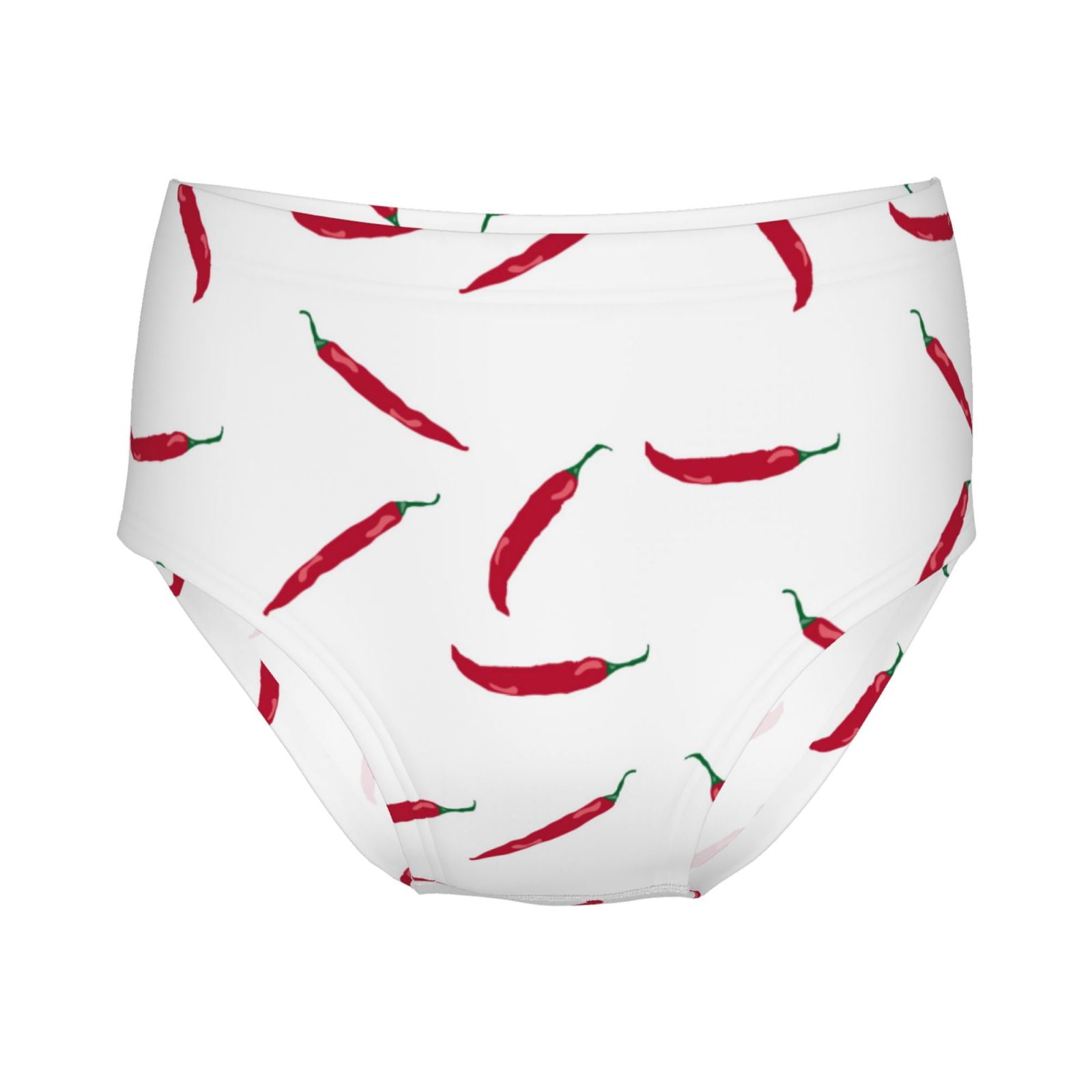 100 Cotton Girls Underwear, Dried chili pepper Soft Toddler Teen