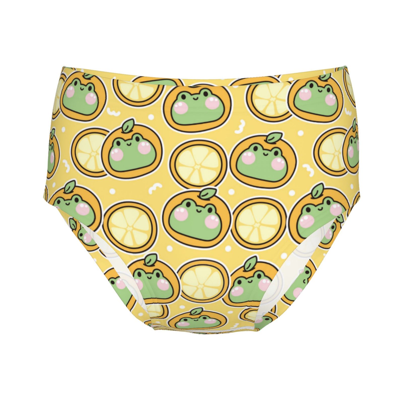 100 Cotton Girls Underwear, Frog In Orange Hat Soft Toddler Teen
