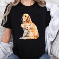 thumbnail image 1 of 100% Cotton Golden Retriever I Love Dad T-Shirt, 1 of 5