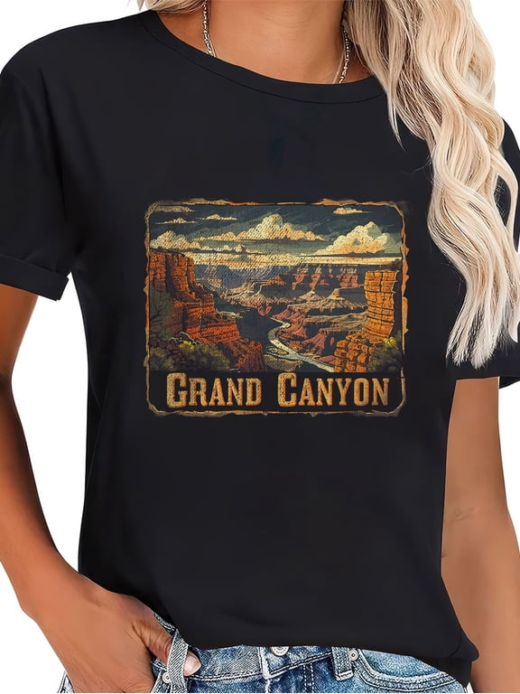 100% Cotton Grand Canyon - US National Park Vintage Men Women Retro T-Shirt