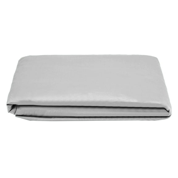 100% Cotton Grey Dust-Proof Bed Cover and Protector Fitted Sheet - 120x200cm + 27cm Drop