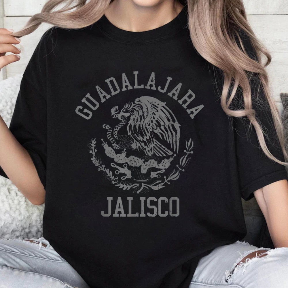 100% Cotton Guadalajara Jalisco Mexico Pride Mexican Flag Vintage T ...
