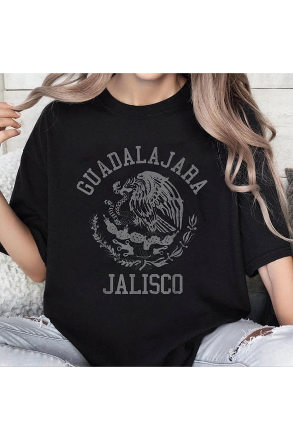 100% Cotton Guadalajara Jalisco Mexico Pride Mexican Flag Vintage T-Shirt