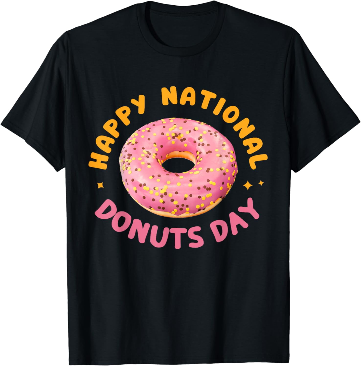 100% Cotton Happy National Donuts Day Design Happy National Donuts Day ...