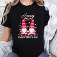 thumbnail image 1 of 100% Cotton Happy Valentines Day Gnomes Couple Heart Love Valentine Gift For Women Men T-Shirt, 1 of 5