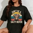thumbnail image 1 of 100% Cotton Highland Cow Shirt Funny Men Women T-Shirt, 1 of 5