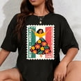 thumbnail image 1 of 100% Cotton Hispanic Heritage Mexican American Floral Dancer Woman T-Shirt, 1 of 5