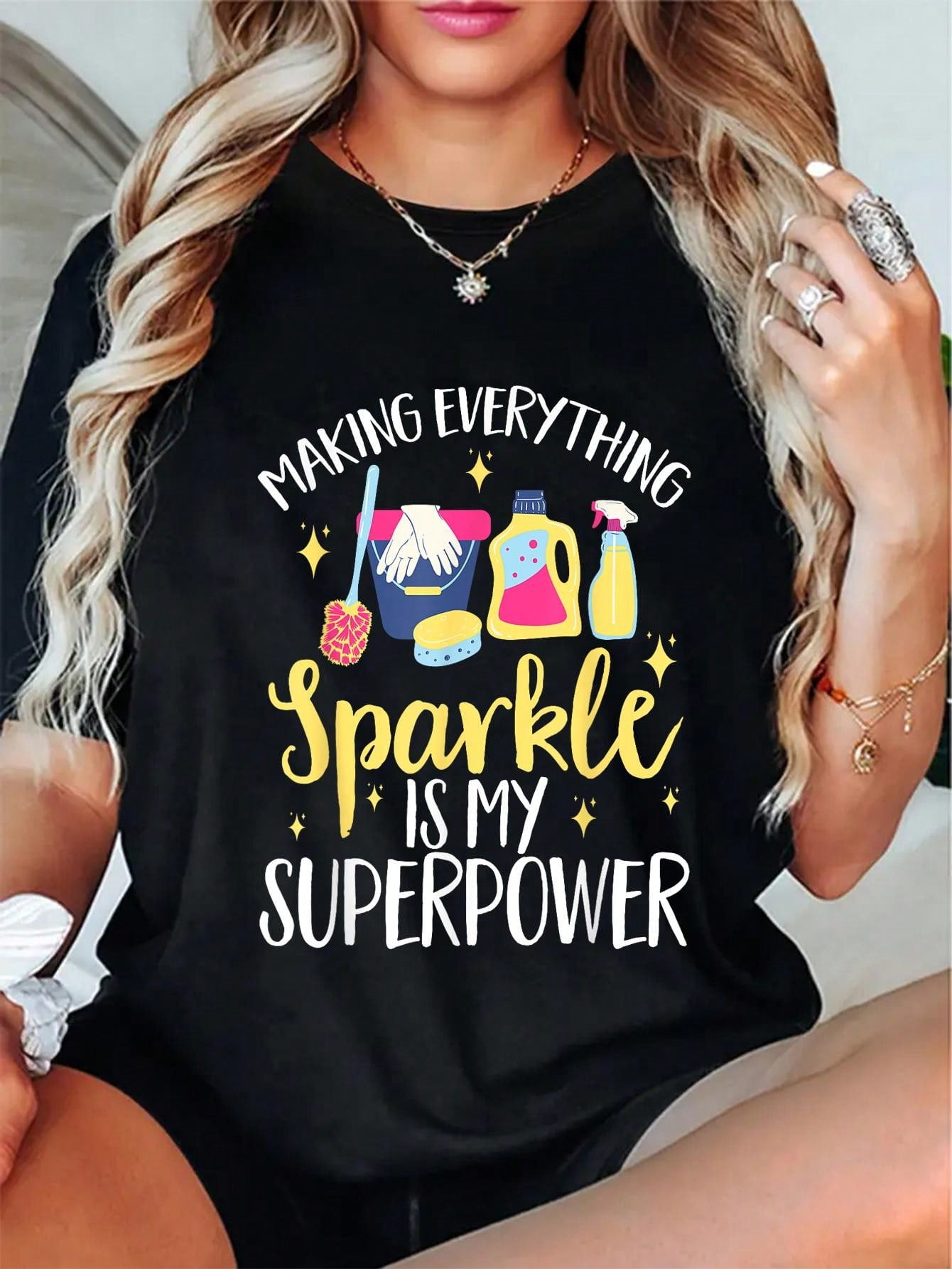 Cleaning Lady Im The Crazy Cleaning Lady Housekeeper T-shirt