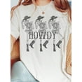 thumbnail image 1 of 100% Cotton Howdy Skeleton Western Shirt, Vintage Cowboy Cowgirl Tee, Tennessee Country T-Shirt, Halloween Shirt, 1 of 7