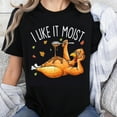 thumbnail image 1 of 100% Cotton I Like It Moist Thanksgiving Turkey Shirt Funny Halloween Autumn T-Shirt Women Men Turkey Day Gift, 1 of 5