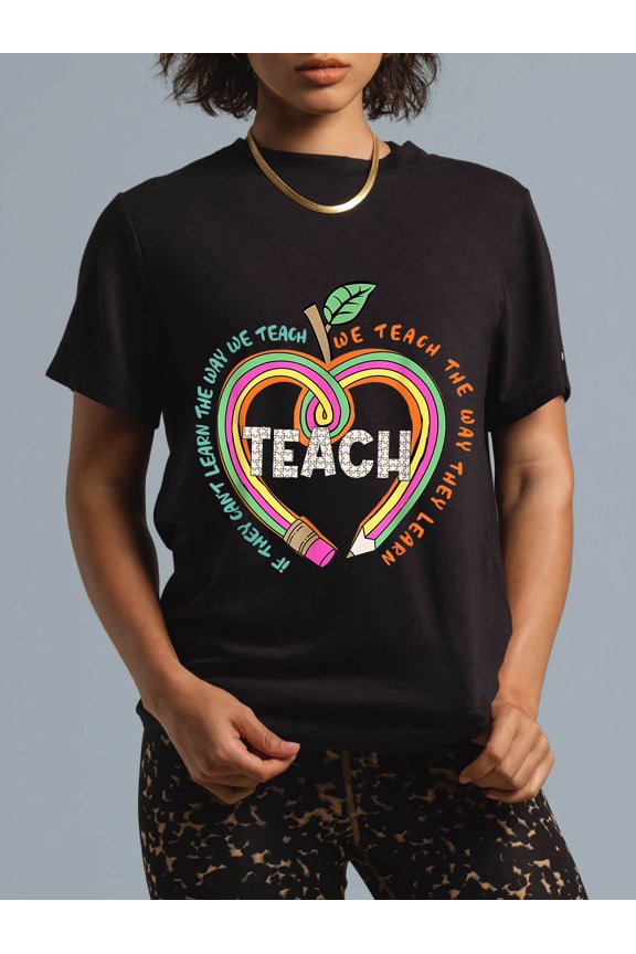 100% Cotton If They Can't Learn The Way We Teach Special Ed Teacher T-Shirt