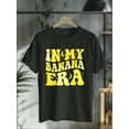 thumbnail image 1 of 100% Cotton In My Banana Era Funny Banana Lover Retro Bananas T-Shirt, 1 of 4