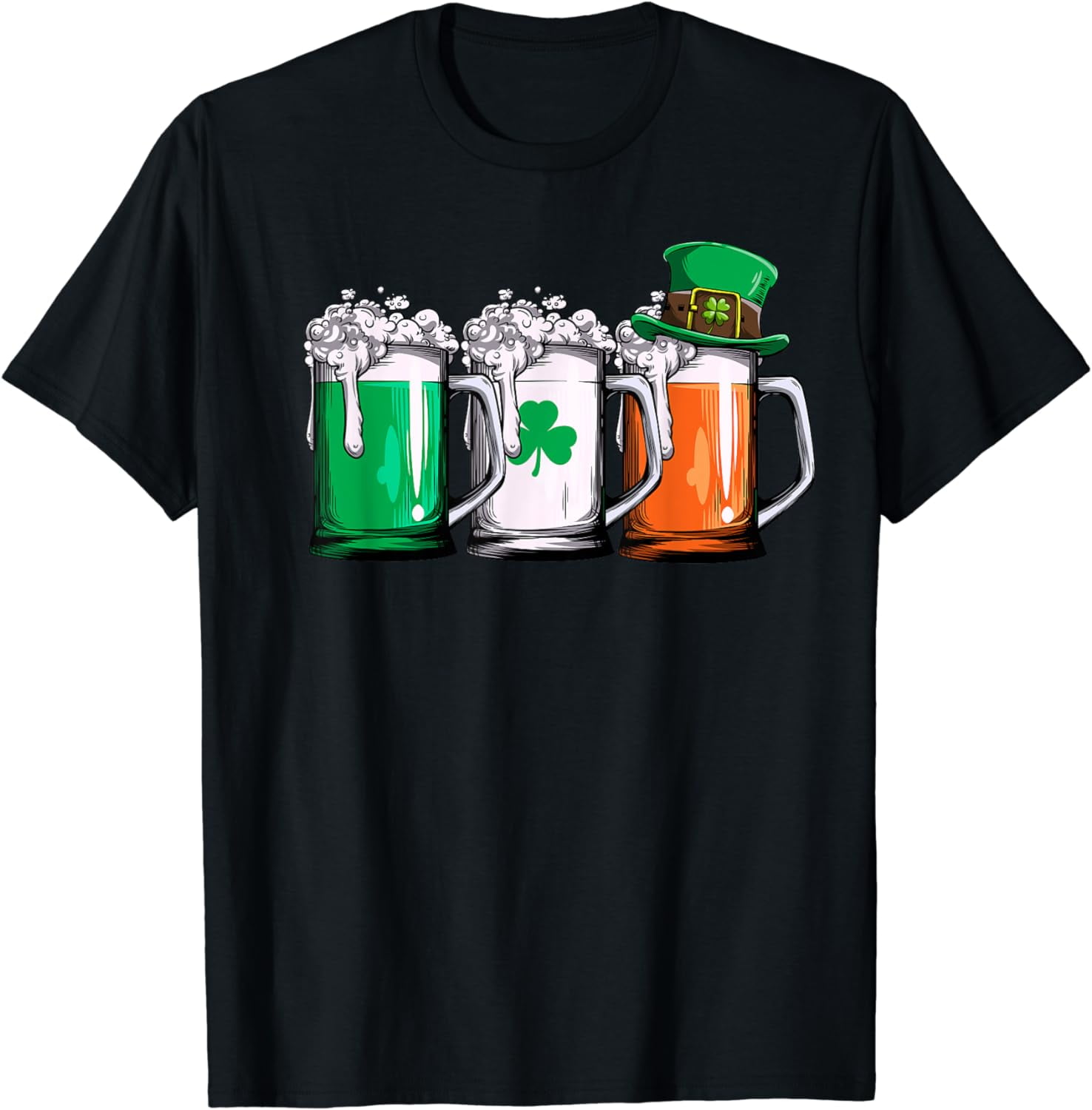 100 Cotton Irish Beer Ireland Flag St Patricks Day Men Women
