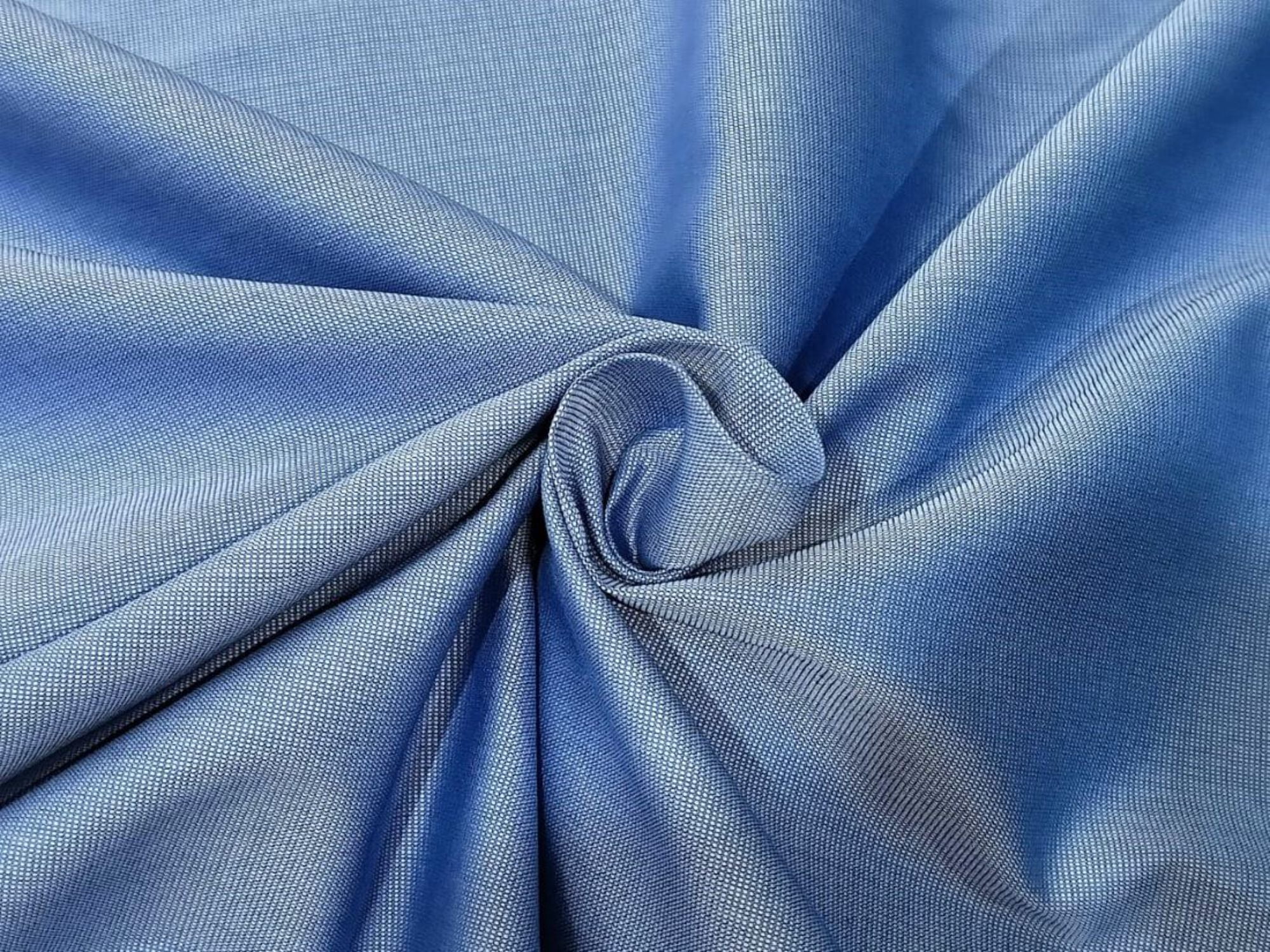 100% Cotton Italian Blue Colour pin point oxford MONTI 58