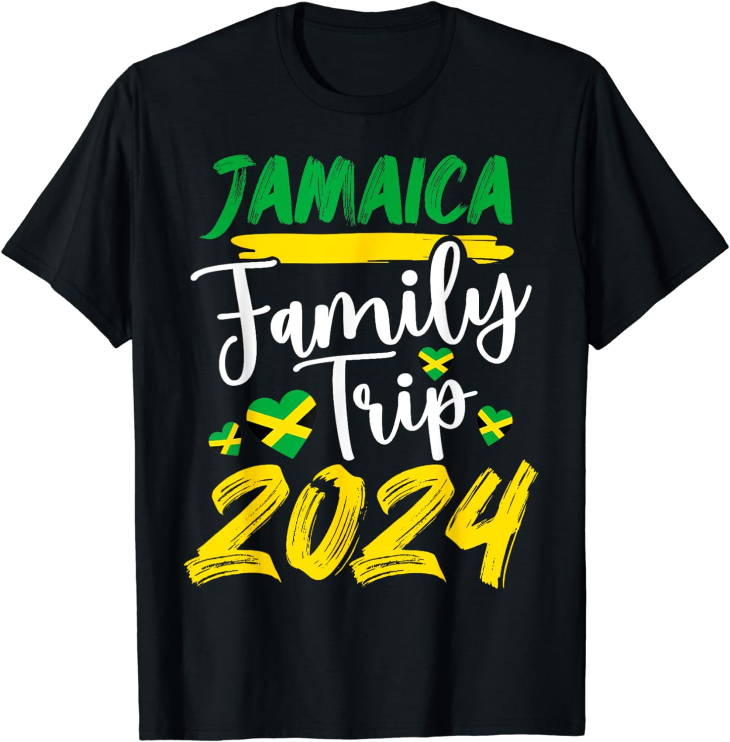 100% Cotton Jamaica 2024 Here We Come Matching Family Vacation Trip T ...