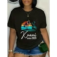 thumbnail image 1 of 100% Cotton Kauai Hawaii 2025 Summer Vacation Matching Family Group T-Shirt, 1 of 4