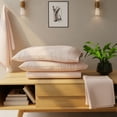 thumbnail image 1 of Color Sense 100% Cotton King  Blush Flannel Sheet Set, Double Brushed and Extra Warm 4-Piece Set, 1 of 9