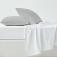 thumbnail image 1 of Purity Home 100% Cotton King Light Grey Percale Pillowcases, 400 Thread Count Breathable, Super Soft, Cool & Crisp 2-Piece Set, 1 of 8