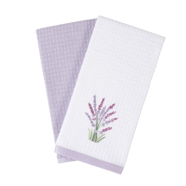 100% Cotton Kitchen Towel Set of 2 – Soft, Absorbent Dish Towels for ...