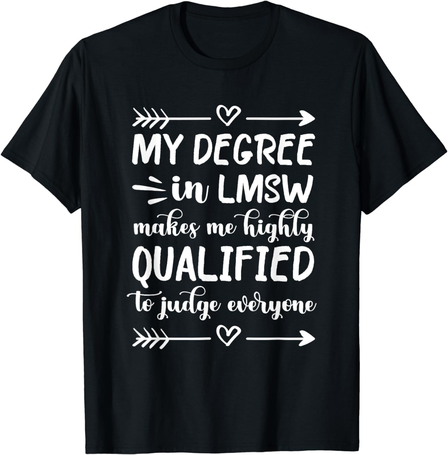 100% Cotton LMSW Degree Licensed Master Social Worker Graduation MSW T ...