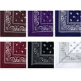 thumbnail image 1 of 100% Cotton Large Bandanas - Multi-Purpose Square Head Scarves for Men & Women, Durable Washable Headbands(21.26"x21.26"), 1 of 10