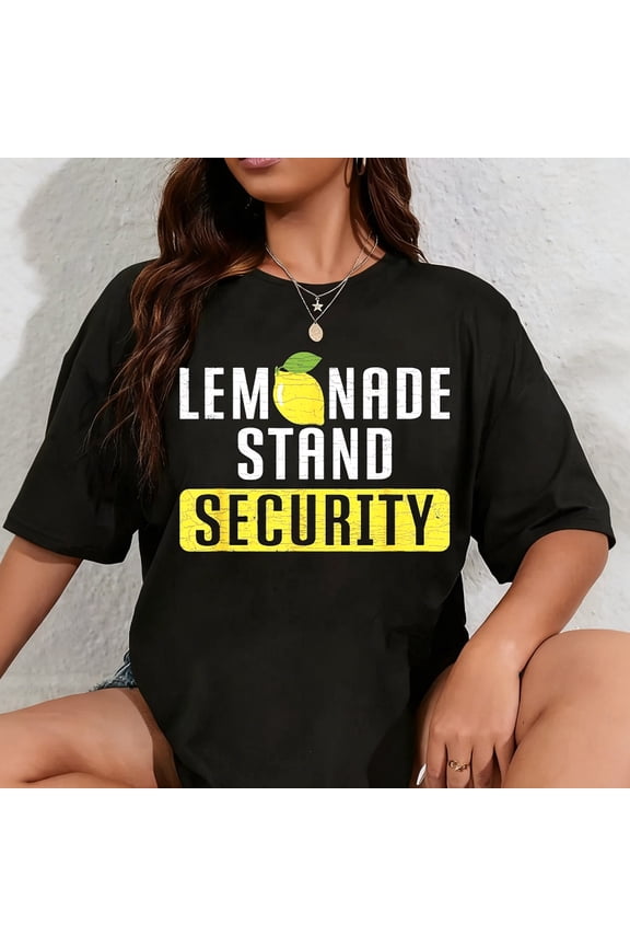 100% Cotton Lemonade Stand Security T-Shirt