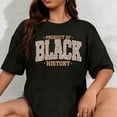 thumbnail image 1 of 100% Cotton Leopard Product of Black History African American Women Girl T-Shirt, 1 of 5