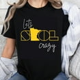 thumbnail image 1 of 100% Cotton Lets Go Crazy Minnesota State Outline T-Shirt Unisex Casual Graphic Tee for Men Women Students and Fans, 1 of 5
