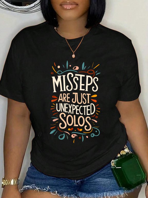 Cotton Line Dancer Funny Line Dance Quote Line Dancing T-Shirt Women's Graphic Tee Casual Tops