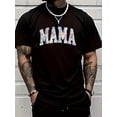 thumbnail image 1 of 100% Cotton Mama Easter Retro Varsity Big Letters Colorful Cute T-Shirt Graphic T-shirts for men and women, 1 of 2