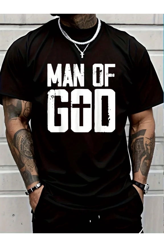 100% Cotton Man Of God I Jesus T-Shirt Women's Men Graphic Tee