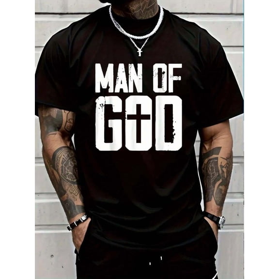 100% Cotton Man Of God I Jesus T-Shirt Women's Men Graphic Tee