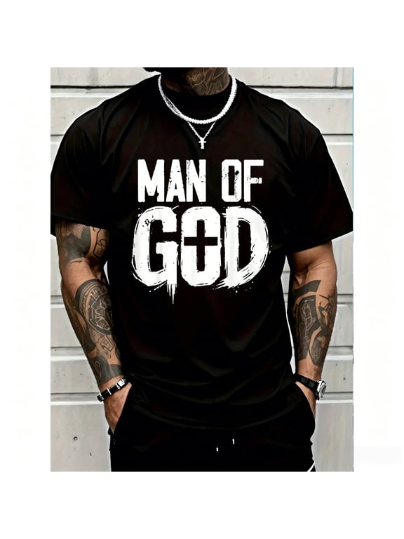 100% Cotton Man Of God I Jesus T-Shirt Women's Men Graphic Tee