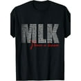 thumbnail image 1 of 100% Cotton Martin Luther King Jr. Day T-Shirt for Men - "I Have a Dream" MLK Design, Vintage Style, Crew Neck, Short Sleeve, All-Season Comfort, Machine Washable, 1 of 4