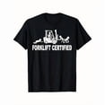 thumbnail image 1 of 100% Cotton Men'S Graphic T-Shirt  Retro Industrial Design with Forklift Operator & Lift Truck Print, All-Season Comfort Fit Crew Neck Short Sleeve Tee for Warehou Golf Gift T-Shirt For Men and Women, 1 of 7