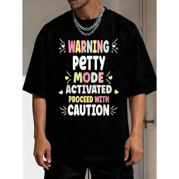 100% Cotton Men's T-Shirt Petty Personalized Women's Custom Petty-Shirt