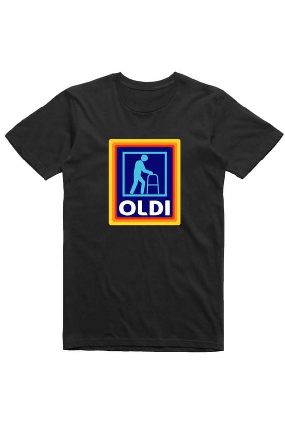 [100% Cotton] Mens Funny T-Shirt Oldi Parody Gift For Dad Regular Fit  Golf Gift T-Shirt For Men and Women
