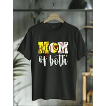 100% Cotton Mom Of Both Baseball Softball T-Shirt