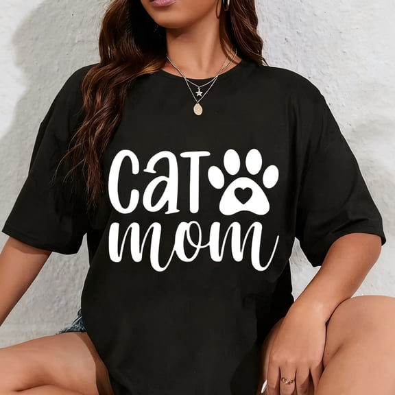 100% Cotton Mom Shirts for Women Mama Letter Print T-Shirt Mama Shirt Life Tops