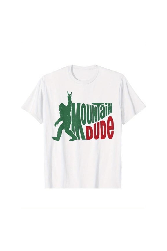 100% Cotton Mountain Dude T-Shirt | Funny Outdoor Enthusiast Graphic | Men's Black Tee | Perfect Gift for Adventure Lovers & Friends Golf Gift T-Shirt For Men and Women