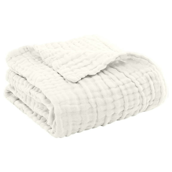 100% Cotton Muslin Blankets,78"x90"Large Throw,Breathable and Lightweight Soft Gauze, for Couch Decor Travel Summer