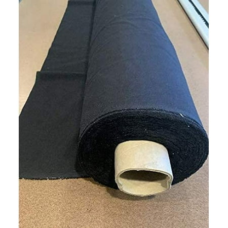 100% Cotton Muslin Fabric/Textile Unbleached - Draping Fabric - by the yard (60in. Wide) - BLACK