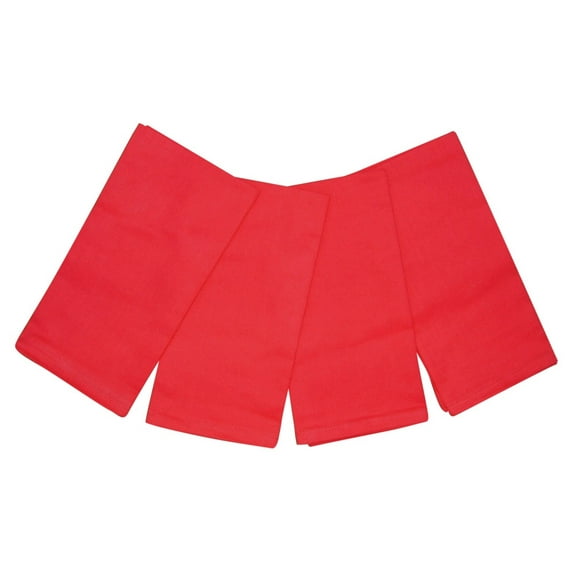 100% Cotton Napkins 20" x 20" Set of 4 Red