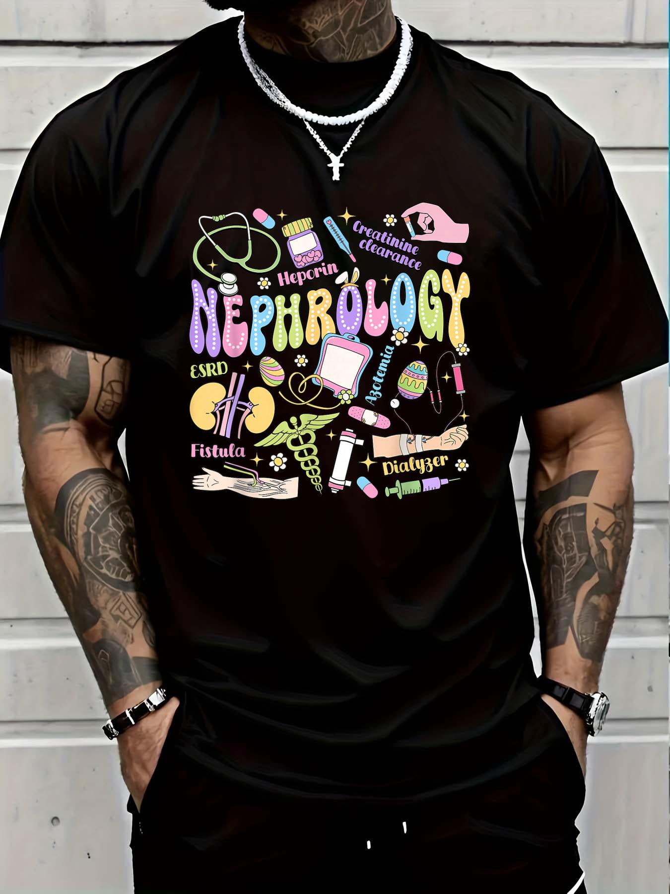 100% Cotton Nephrology Life Easter Day Dialysis Tech Nephrology Nurse T ...