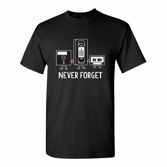 100% Cotton Never Forget Sarcastic Humor Graphic Novelty Funny T Shirt Golf Gift T-Shirts For Men and Women