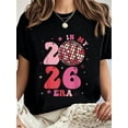 thumbnail image 1 of 100% Cotton New Year In My 2026 Era Happy New Year Family Matching Xmas T-Shirt Summer Tees Women, 1 of 7