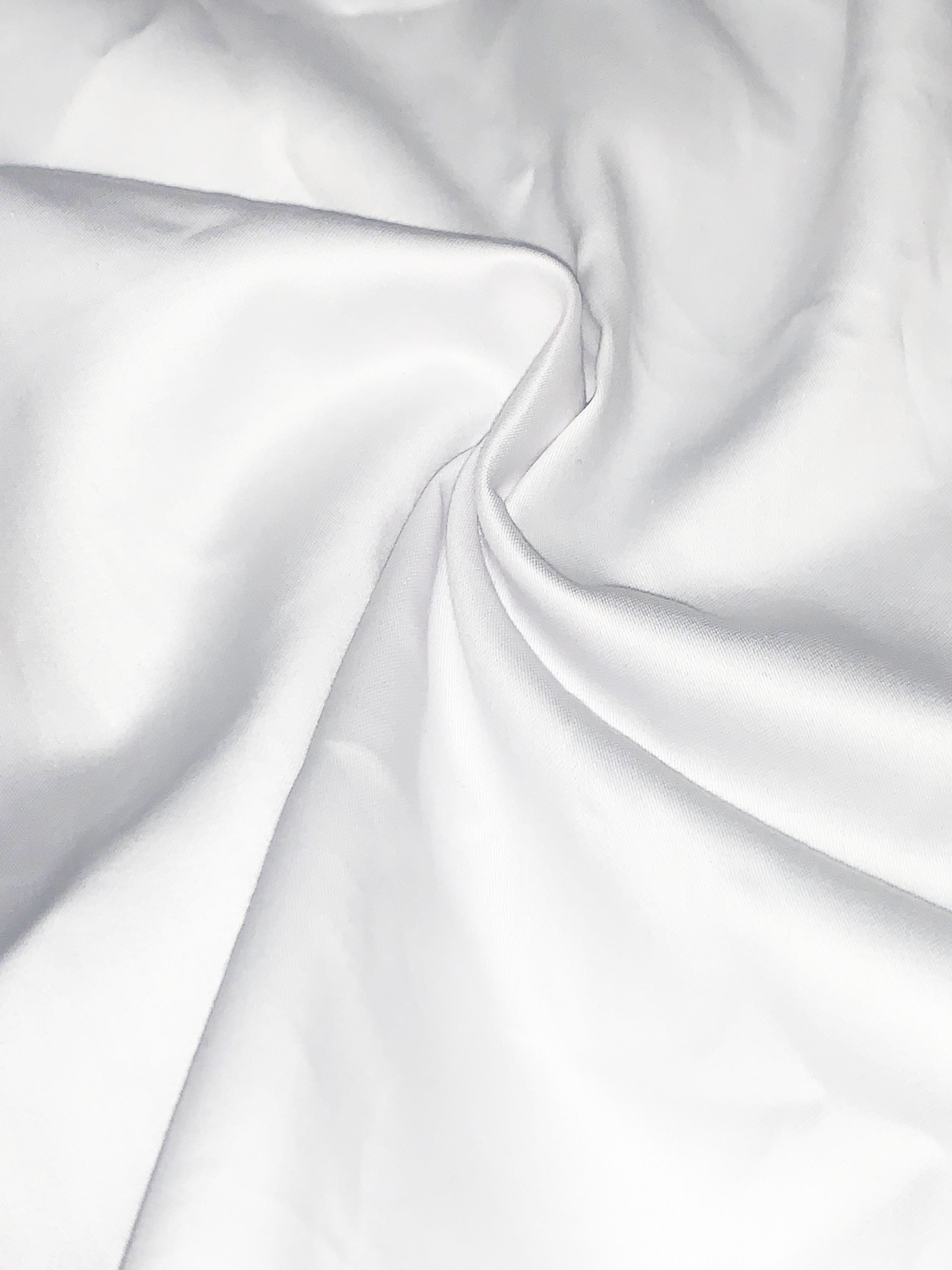100% Cotton Non-Stretch White Anti Bacterial Soft Fabric