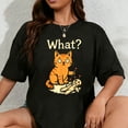 thumbnail image 1 of 100% Cotton Novelty Graphic Men Kids Women Funny Cat T-Shirt, 1 of 5